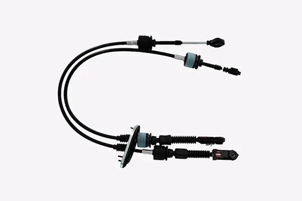 Vista de un cable de cambios de transmisión manual: tipos de cable automotriz.